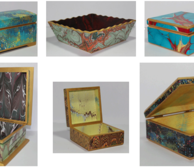 Ebru Techniques on decorative items, Şerife Keskinkılıç